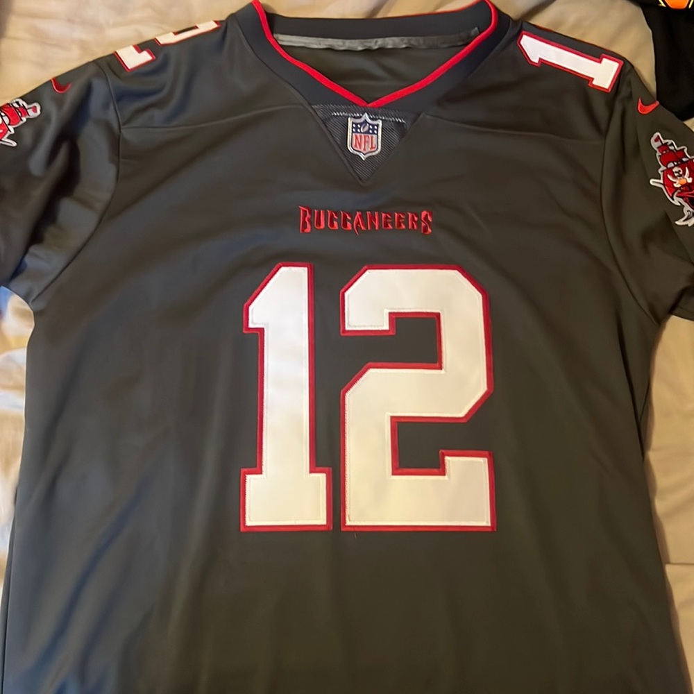 Tom Brady Pewter Tampa Bay Buccaneers NFL jersey
